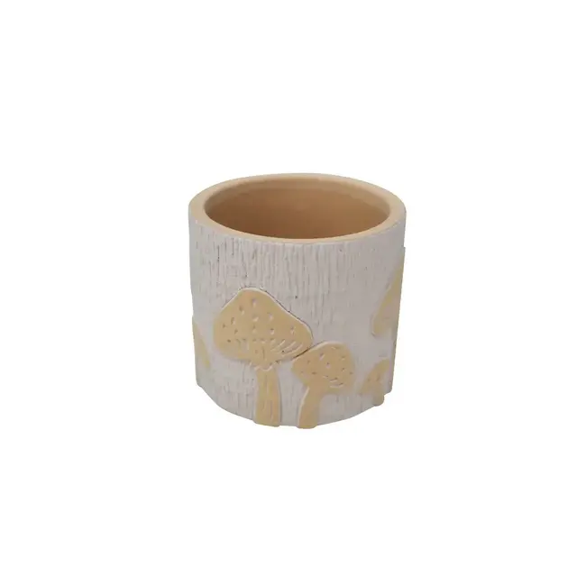 Terracotta Pot w/ Mushrooms