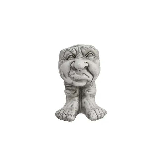 8" Funny Man Face Pot