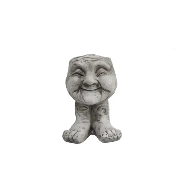 7" Old Lady Face Pot