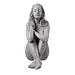 19" Thinking Lady Resin Garden Statue