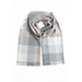 Mink & Oxford Block Check Merino Scarf