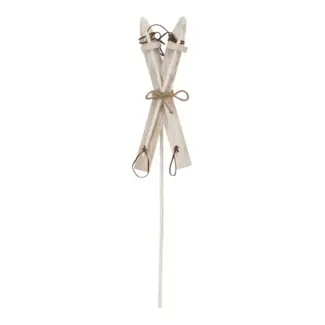 White Accent Skis