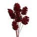 Red Glitter Large 6 Stem Pinecones