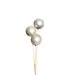 Silver Matte 3 Stem Ornamental Balls