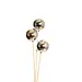Silver Glossy 3 Stem Ornamental Balls