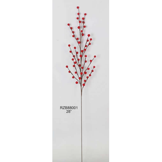 28" Red Berry Pick