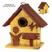 Wooden Yellow Birdhouse