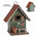 Wooden Green Birdhouse w/ Pail