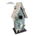 12.5" Blue Birdhouse w/ Vine