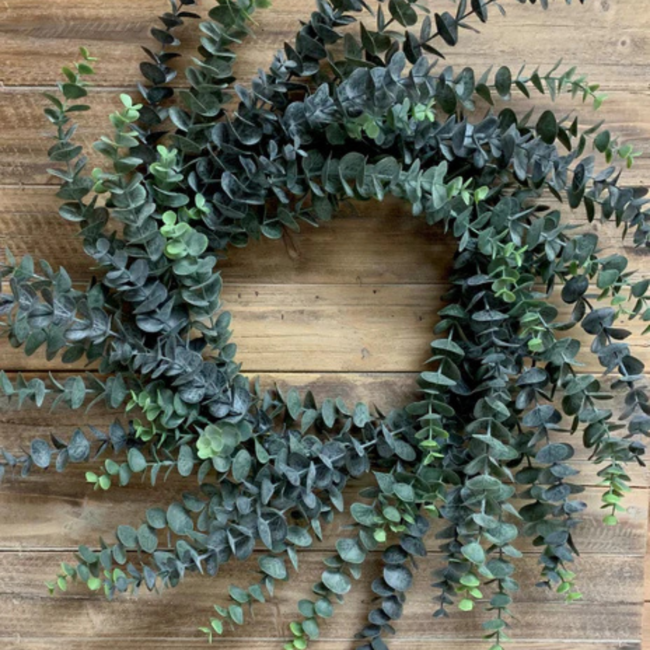 30" Blue Green Eucalyptus Wreath