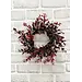 9" Burgundy Euonymus Candle Ring