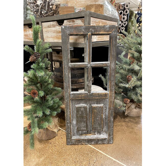 27" Antique Brown/Grey Wood Door