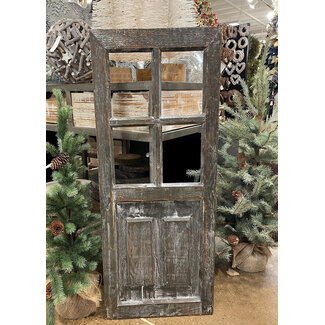 35" Antique Brown/Grey Wood Door