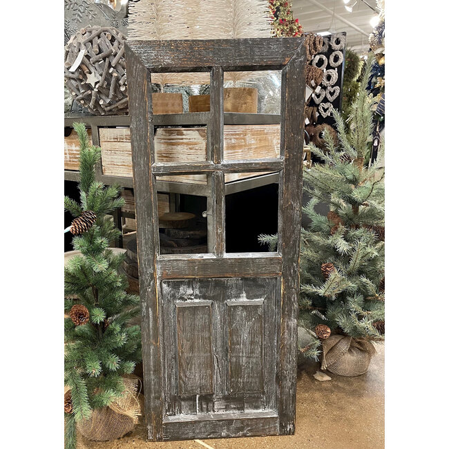 35" Antique Brown/Grey Wood Door
