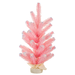 24" Frosted Sparkly Pink Fir Tree