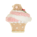 Sparkly Pink & White Fleece Mouse Cake Doll