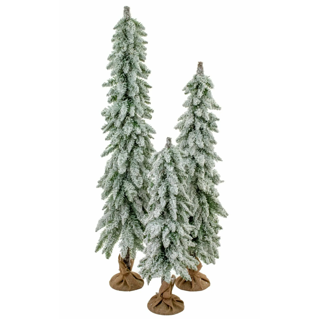 Dark Green Frosted Pencil Tree