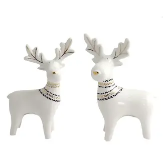 Ceramic White Deer