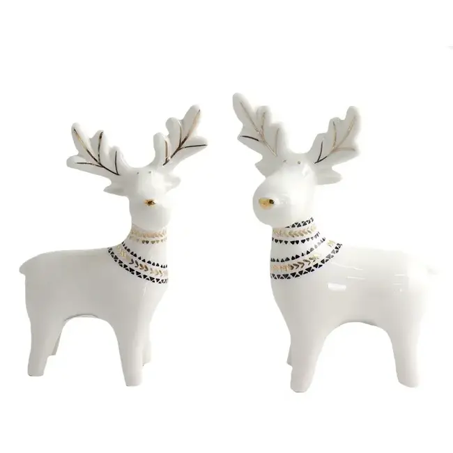 Ceramic White Deer