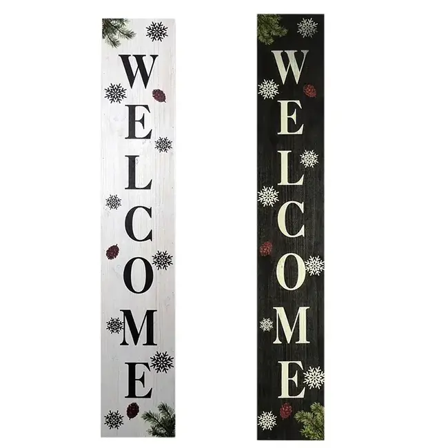 LED Welcome Snow Porch Sign
