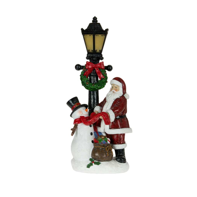 LED Lamp Post w/ Santa