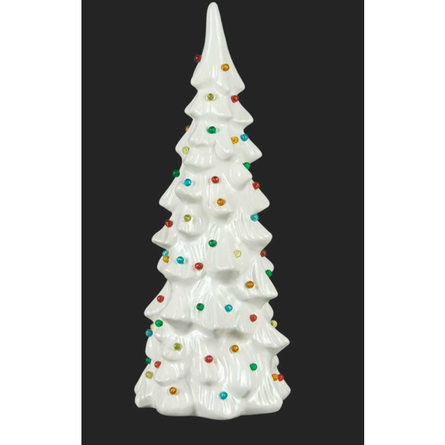 15" White LED Tree