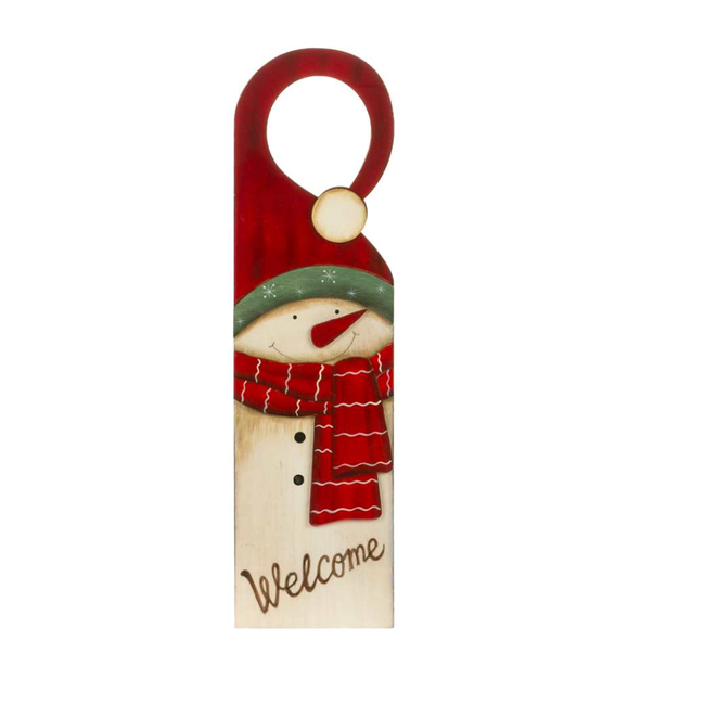 Wood Snowman Door Hanger