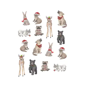 Baby Animals Frame Tea Towel