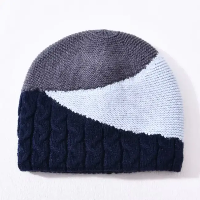 Patchwork Cashmere Beanie