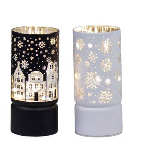 LED Black/White Vase