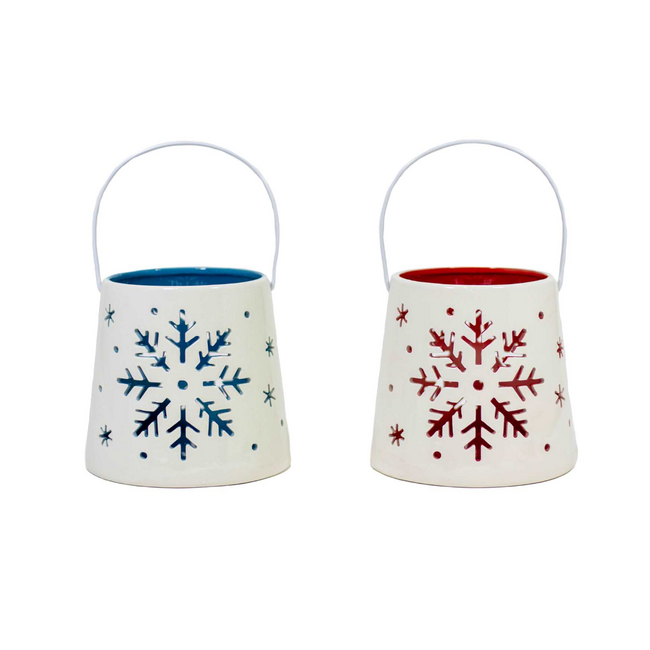 White Dolomite Snowflake Lantern