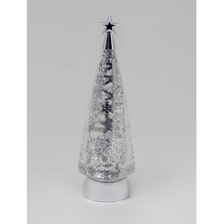 LED Silver Spin Tree