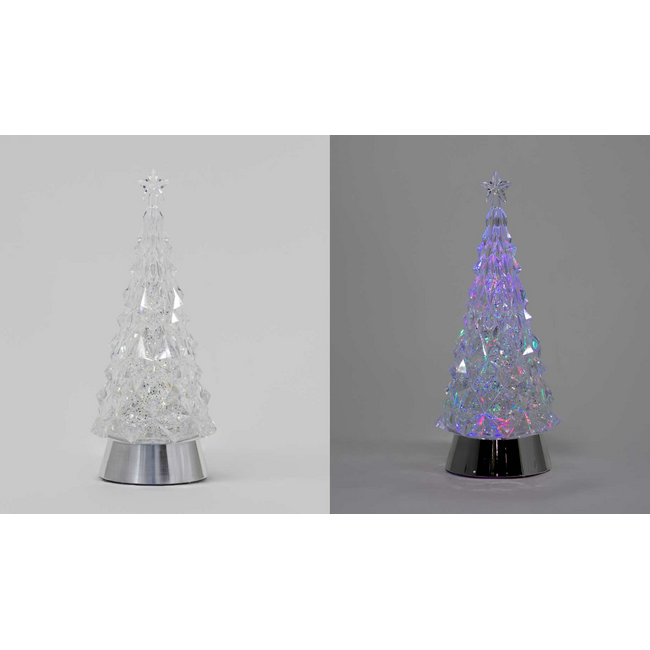 LED Water Spinning Xmas Tree