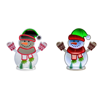 LED Infinity Snowman Decor