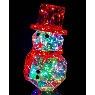 LED Iridescent Snowman/Tree
