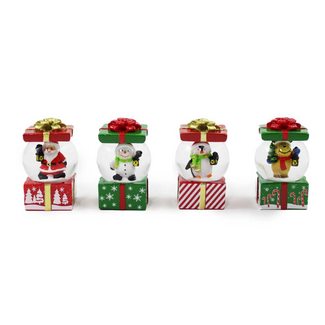 Xmas Present Snow Globe