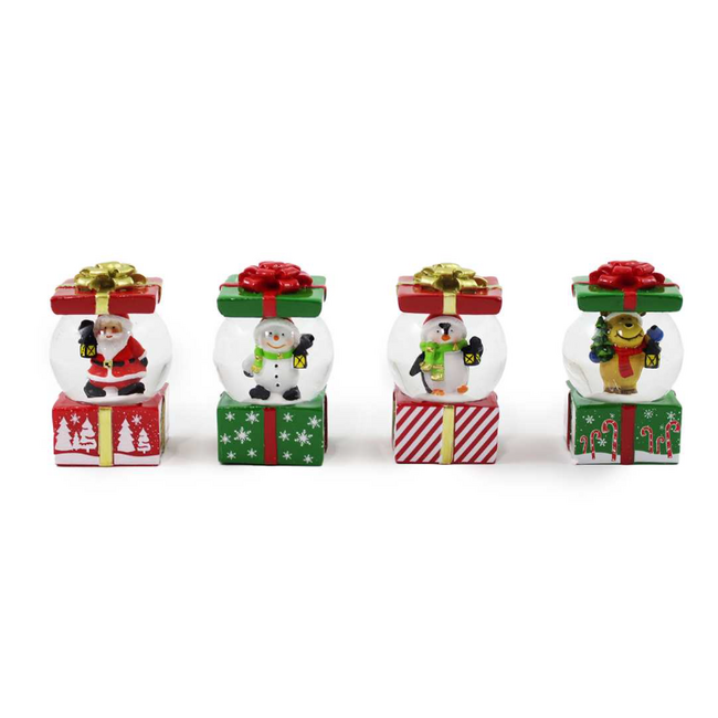 Xmas Present Snow Globe