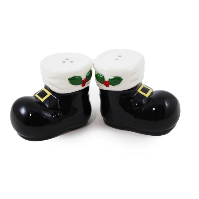 Santa Boot Salt & Pepper Shaker Set