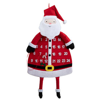Fabric Santa Countdown Calendar