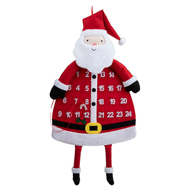 Fabric Santa Countdown Calendar