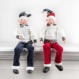 Fabric Elf w/ Knitted Sweater