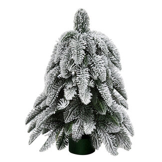 17" Downswept Snowy Pine Tree w/ Pot