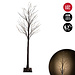 7' Warm LED Black Twig Tree