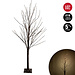 5' Warm LED Black Twig Tree