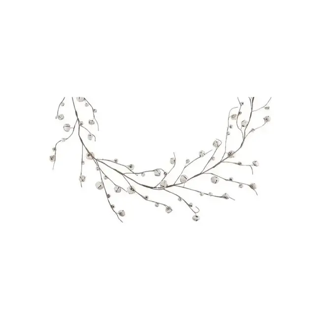 5' Antique White Jingle Bell Garland