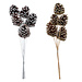 Glittered 5 Stem Pinecone Pick