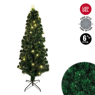 6' LED Fibre Optic Tree w/ Star