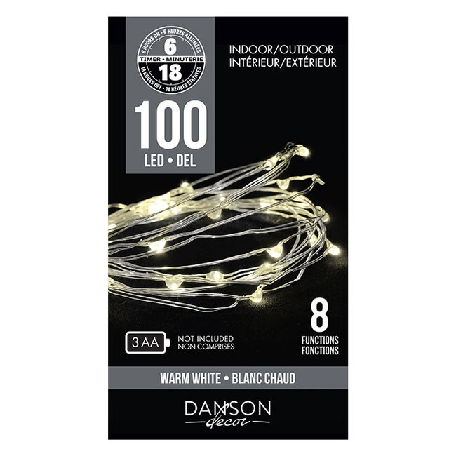 100 LED Microdot Warm White Lights