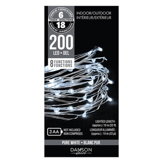 200 LED Microdot Pure White Lights