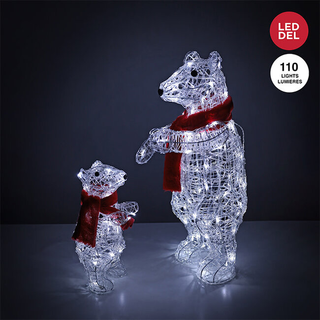 LED Acrylic Standing Bear